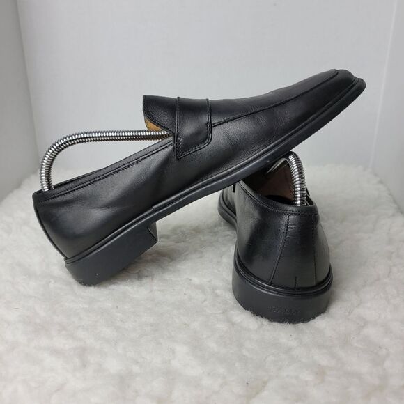 Bally Century Mens Shoes Size 7 E Goma Sole Black Leather Penny Loafers main image 5